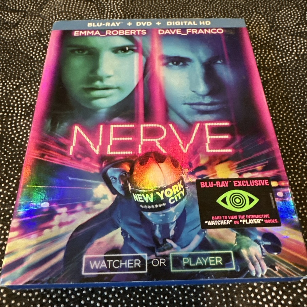 Nerve Blu-ray and DVD 2016, 2-Disc Set Emma Roberta Dave Franco.